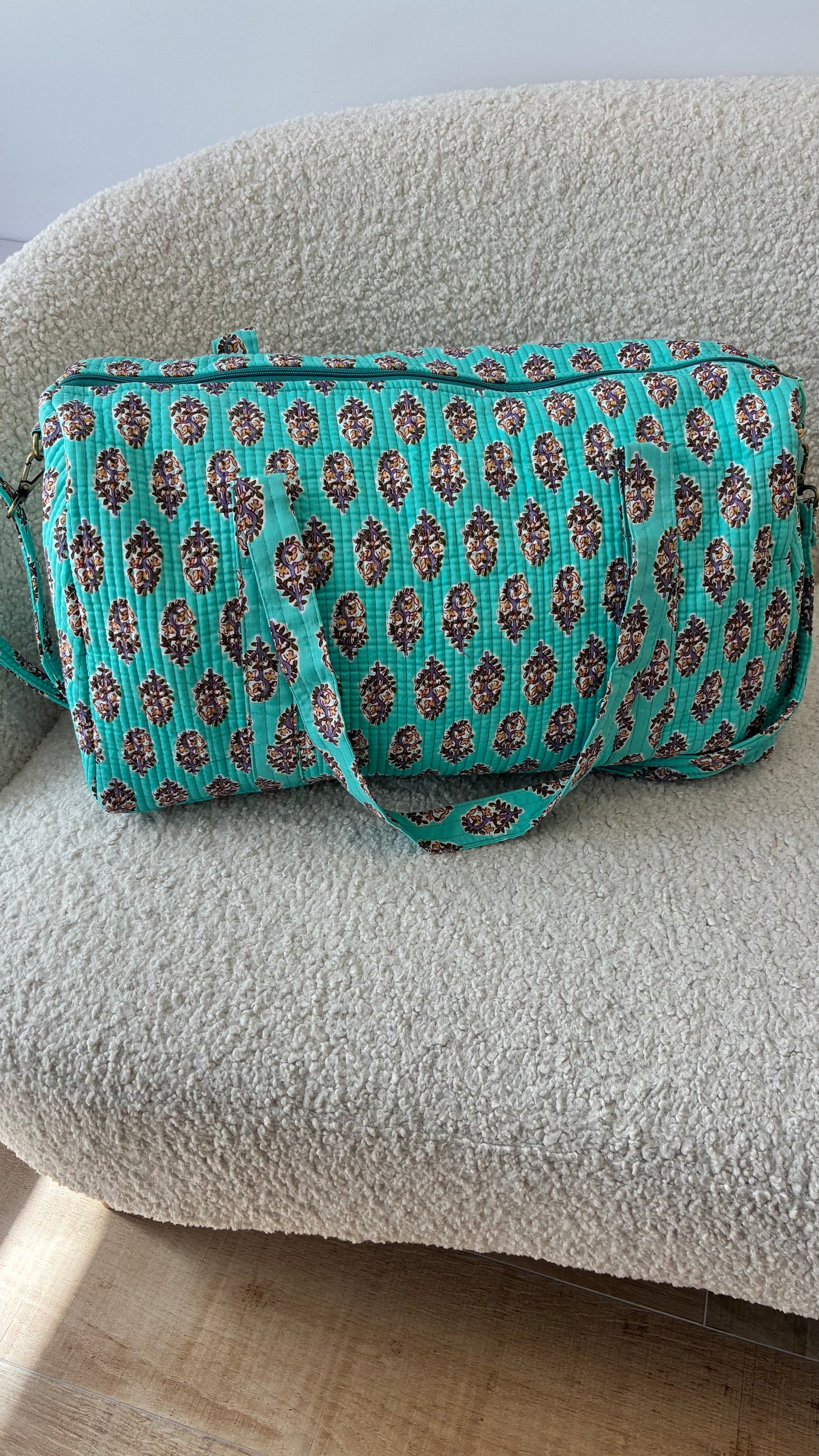 Bolso Acolchado Turquesa