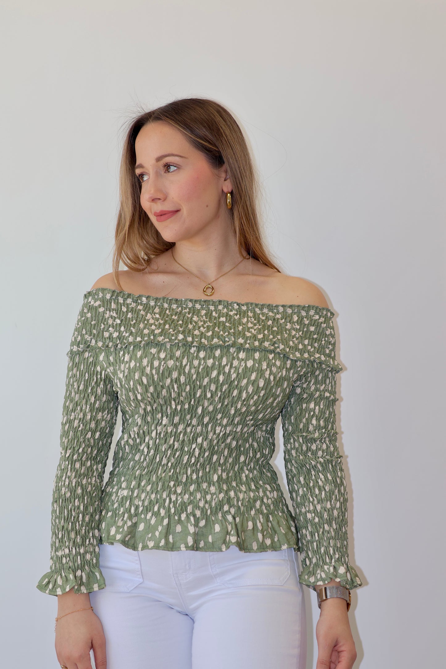 Blusa Maya Bardot Verde