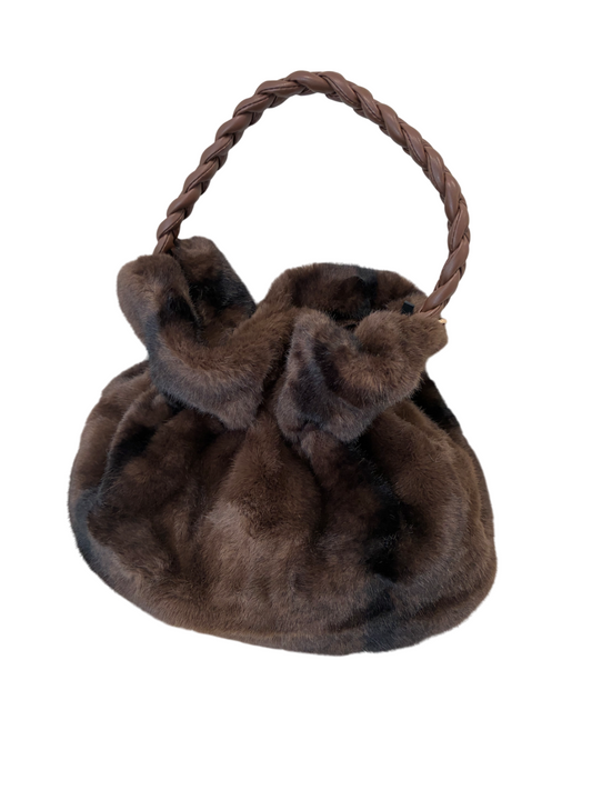 Bolso bombonera marrón chocolate