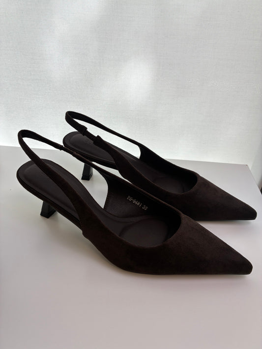 Zapato tacón marrón