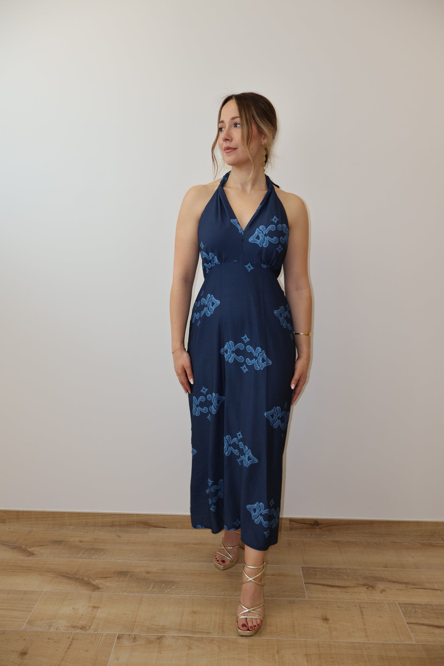 Vestido Dalias Azul