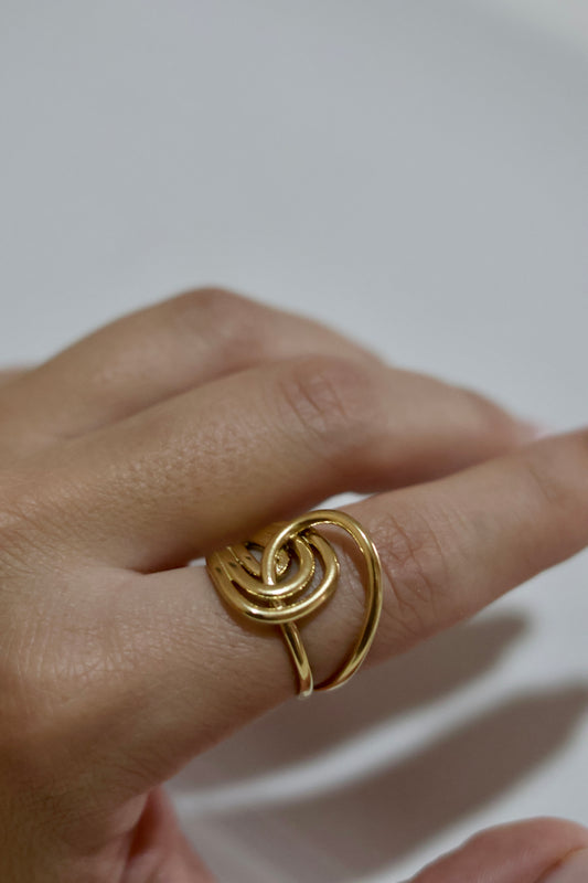 Anillo Cruzado Gold