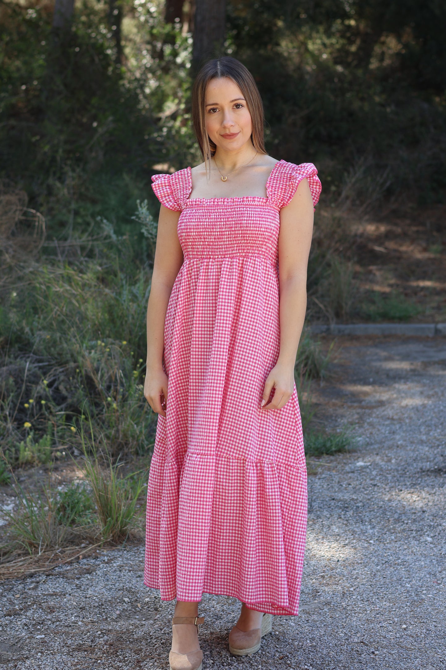 Vestido Vichy Rosa