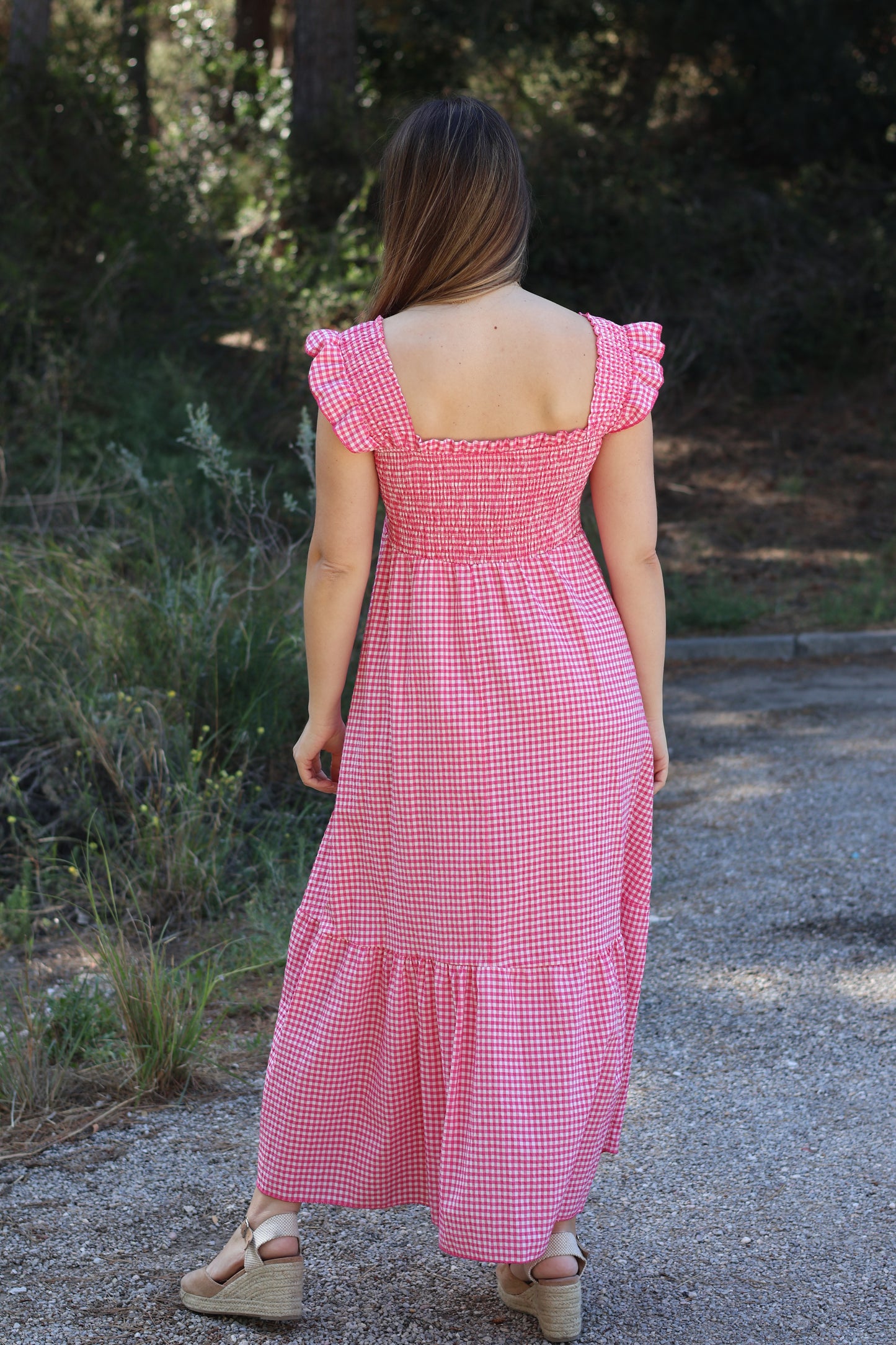 Vestido Vichy Rosa